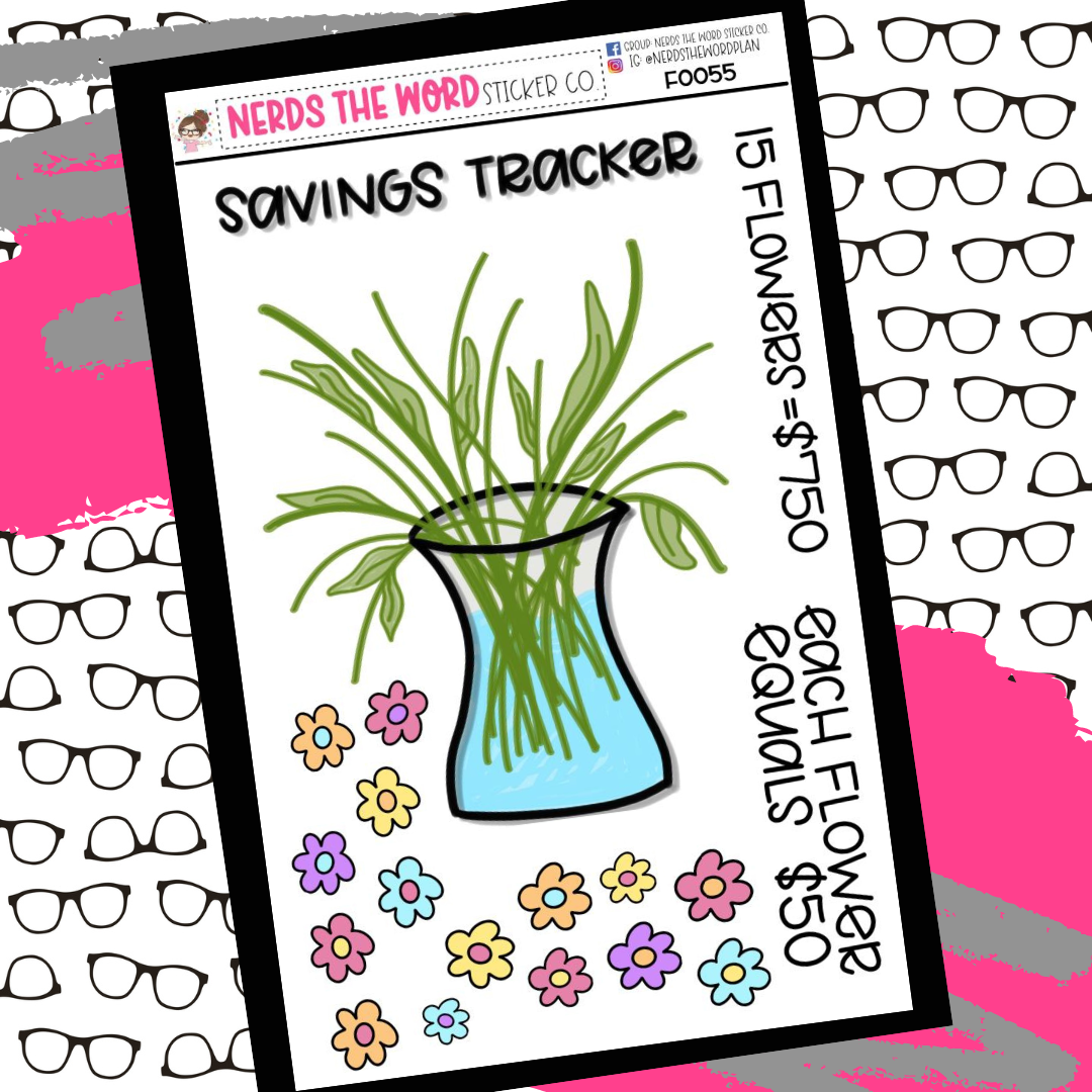 F0055- Flower Jar Savings