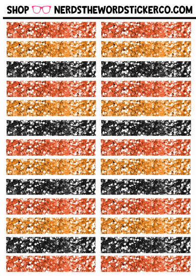 Glitter Headers - You Choose the Color