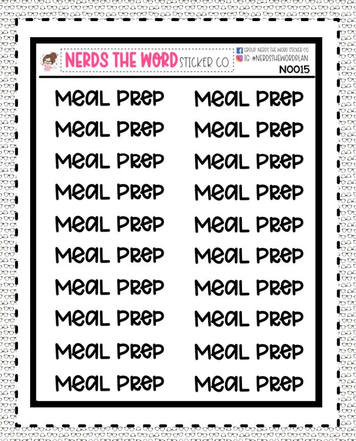 N0015 - Meal Prep Typography