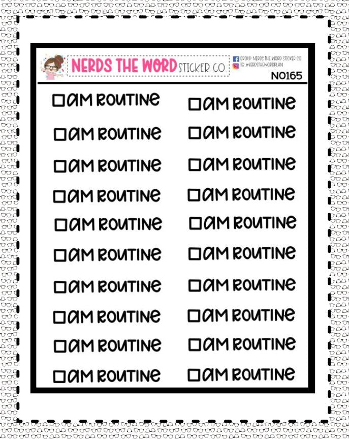 N0165 - AM Routine
