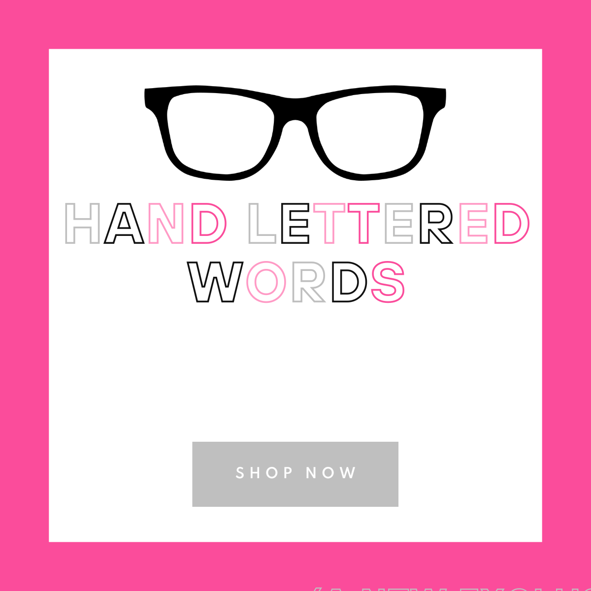 Hand Letterd Words – Nerds The Word Sticker Co.