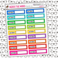 Rainbow Work Functional Box Sticker Sheet