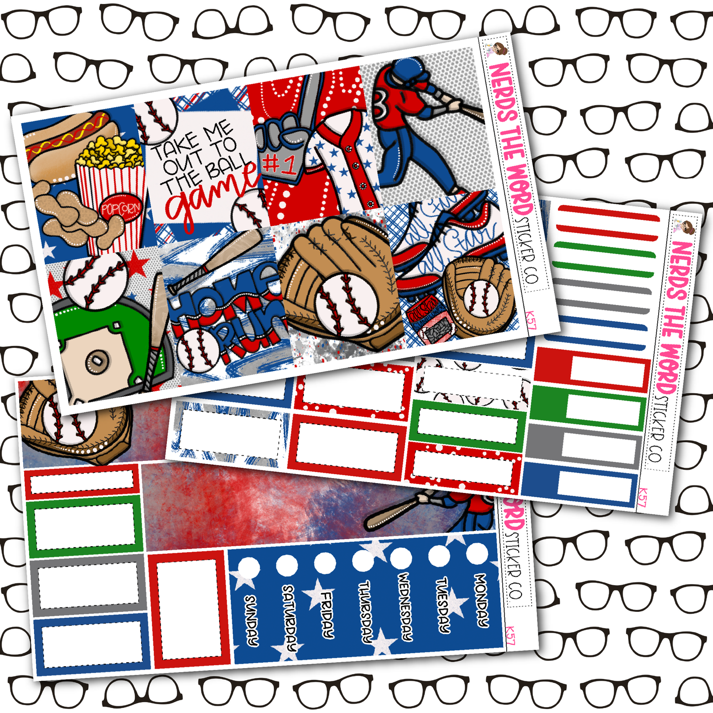 Take Me Out To The Ball Game Weekly Planner Kit