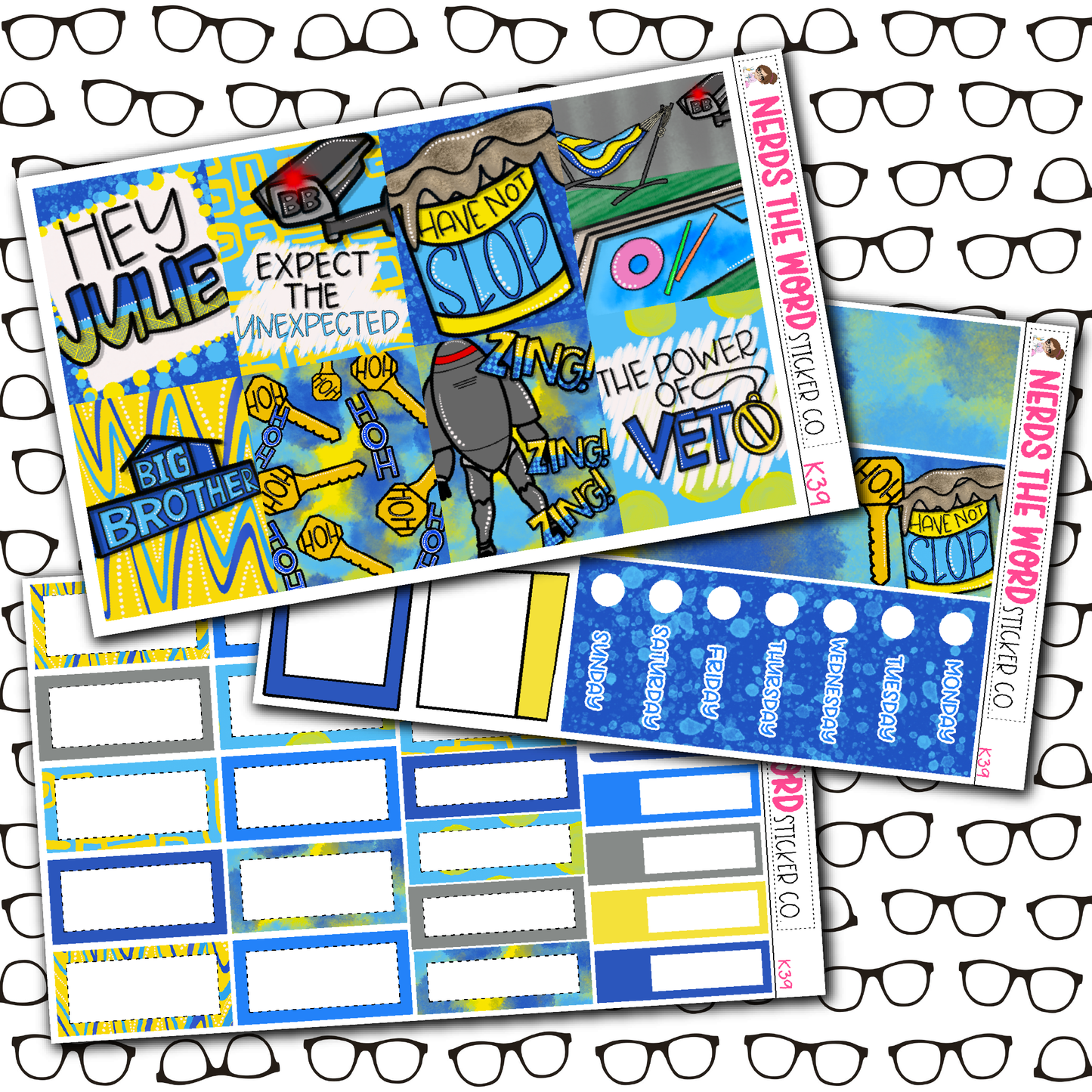 BB House Monthly, Weekly and or Journaling Sticker Kit