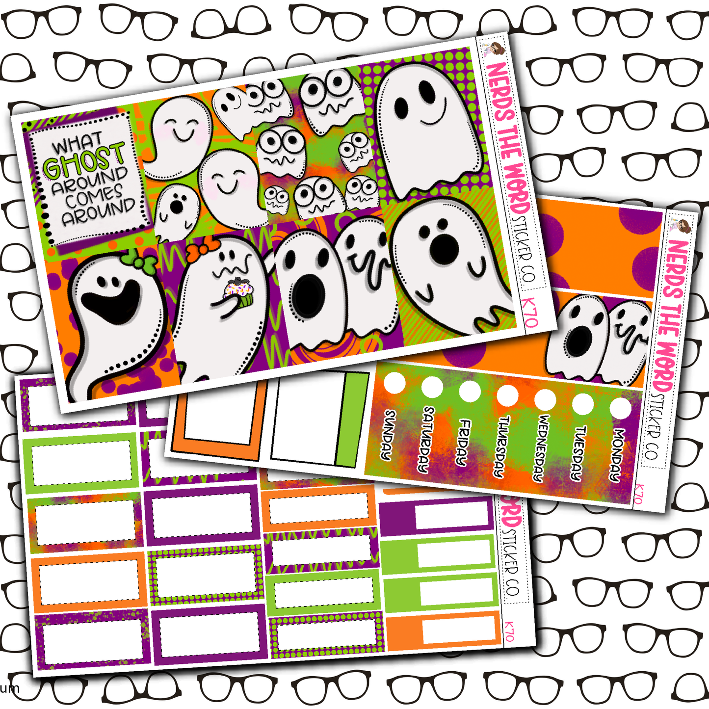 Hey Boo! Monthly, Weekly and or Journaling Sticker Kit
