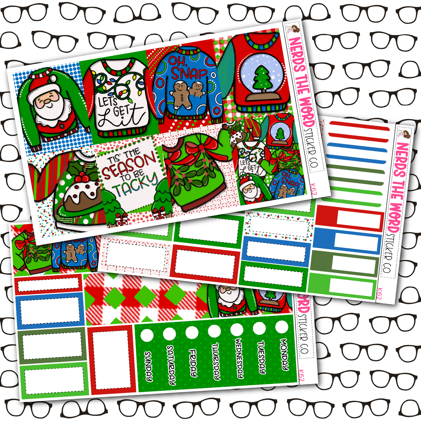 Ugly Sweater Weekly Planner Kit