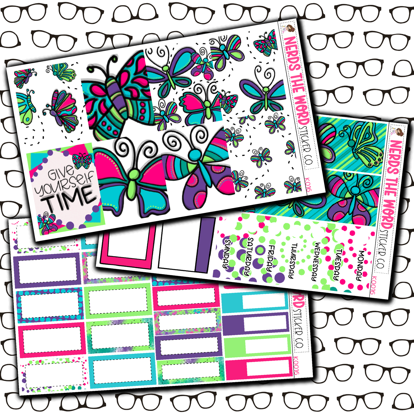 Give Yourself Time Monthly, Weekly and or Journaling Sticker Kit