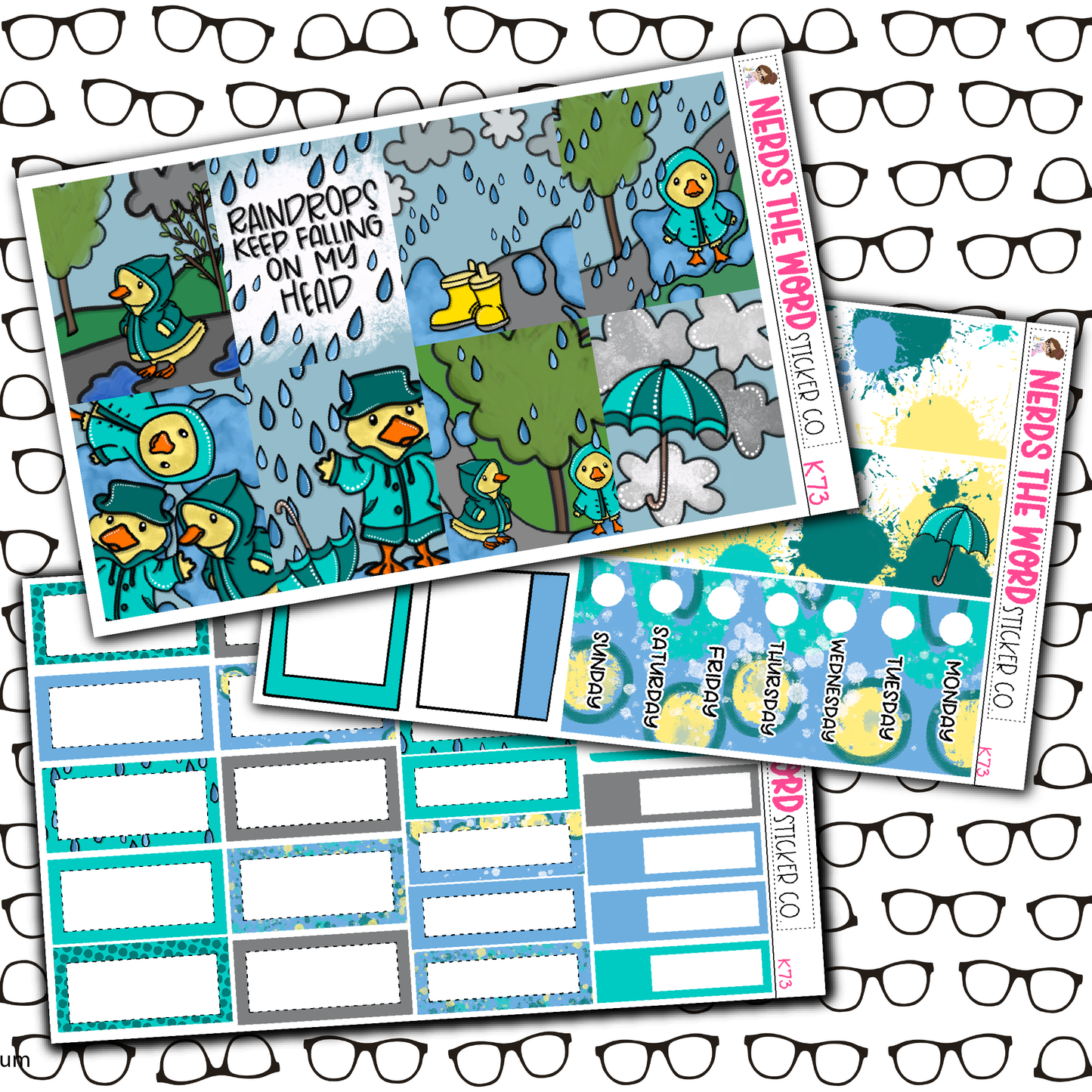 Ducky Doo Monthly, Weekly and or Journaling Sticker Kit