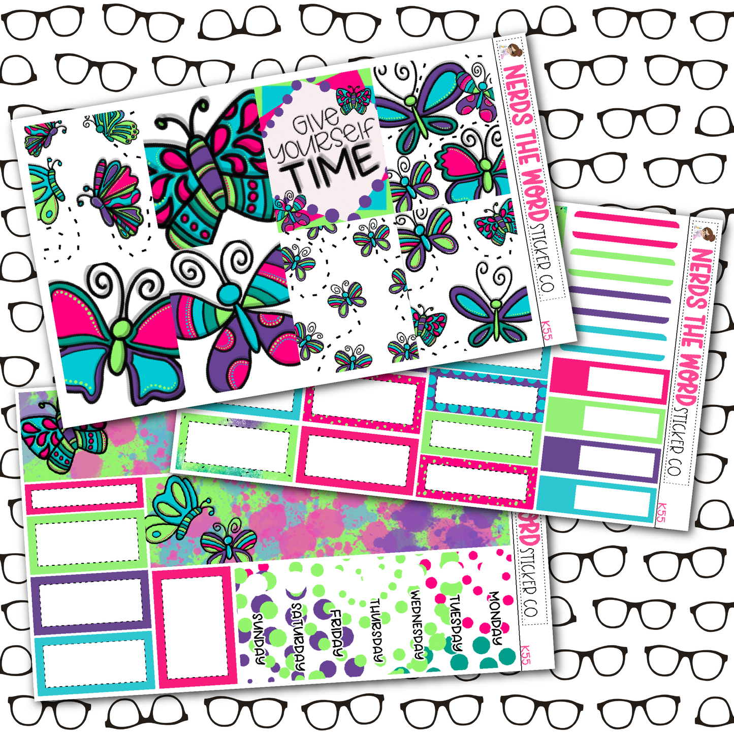 Butterfly Weekly Planner Kit