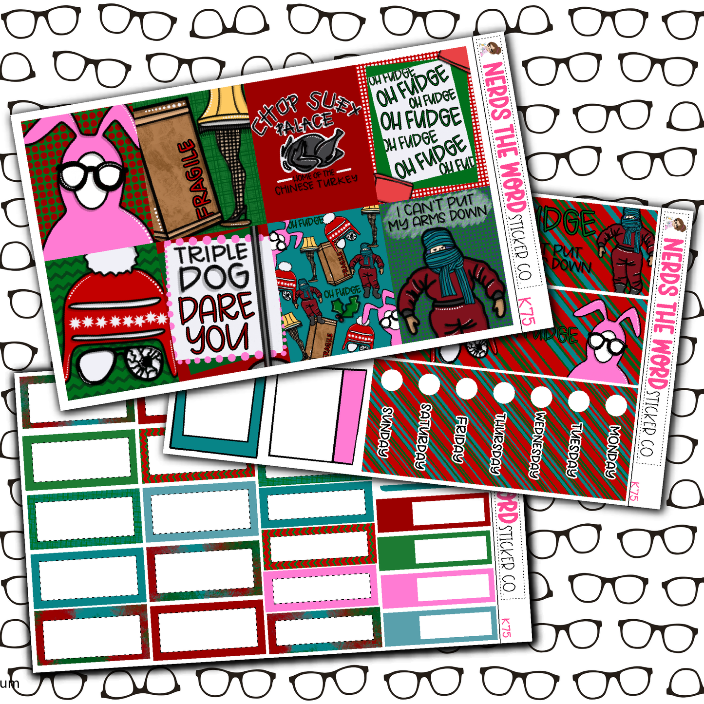 Oh Fudge Monthly, Weekly and or Journaling Sticker Kit