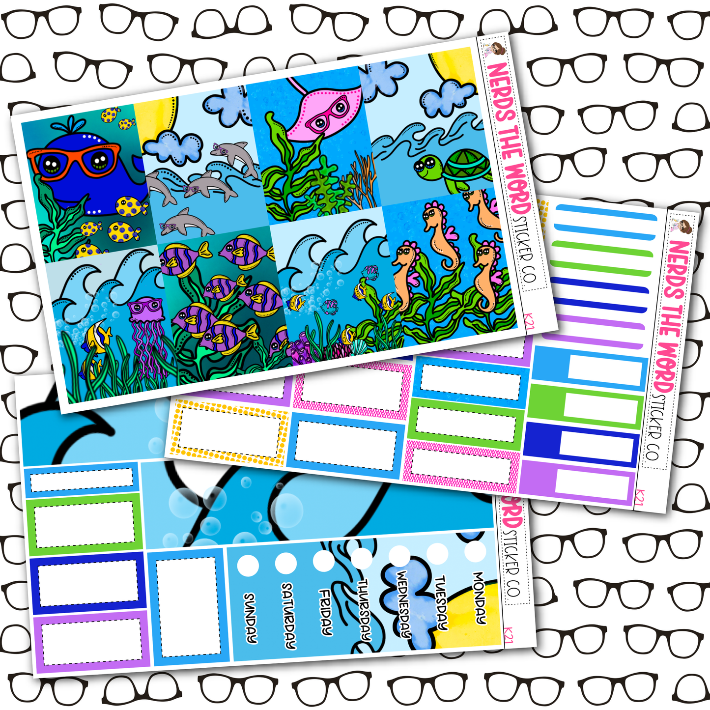Under the Sea Weekly Planner Sticker Kit