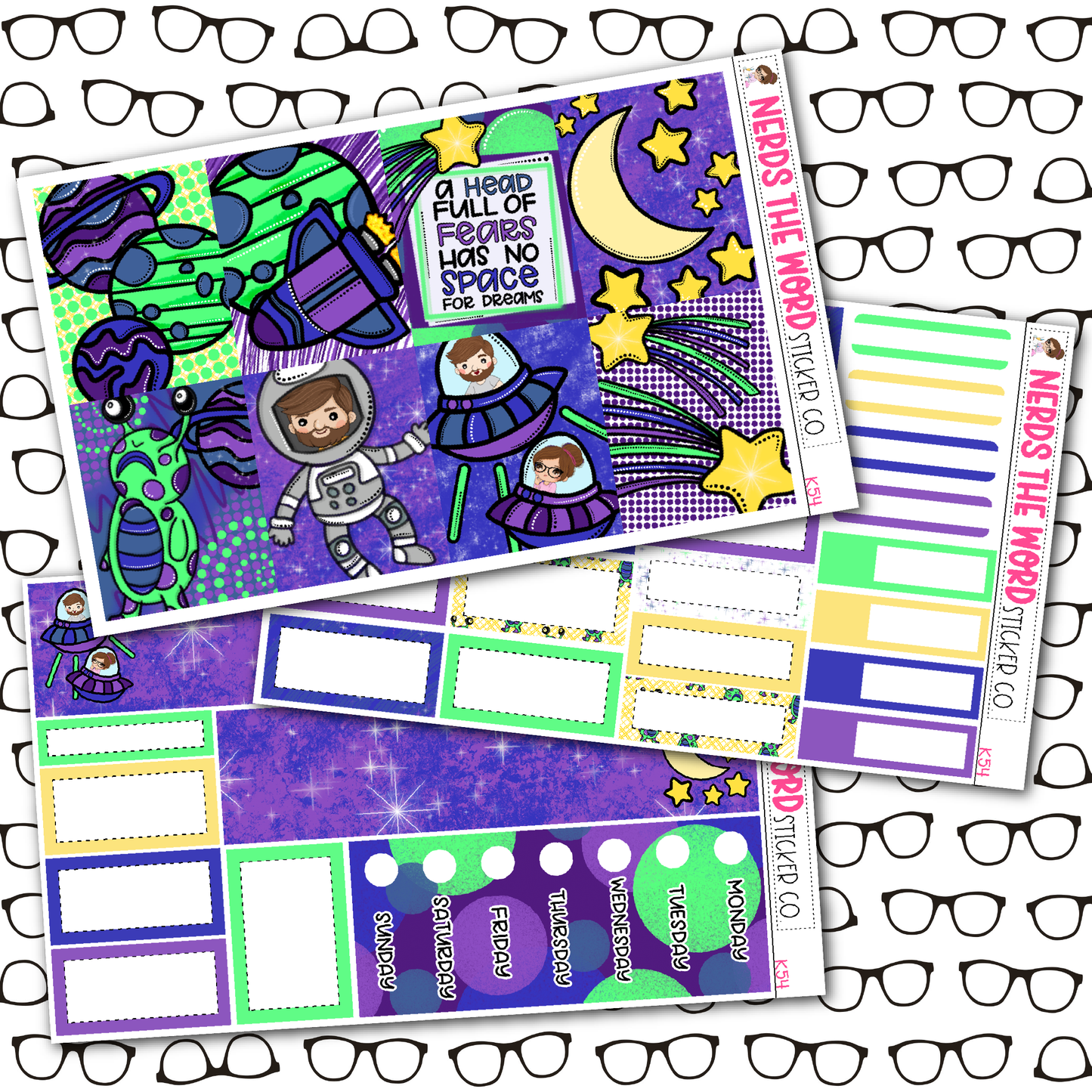 Space Weekly Planner Kit