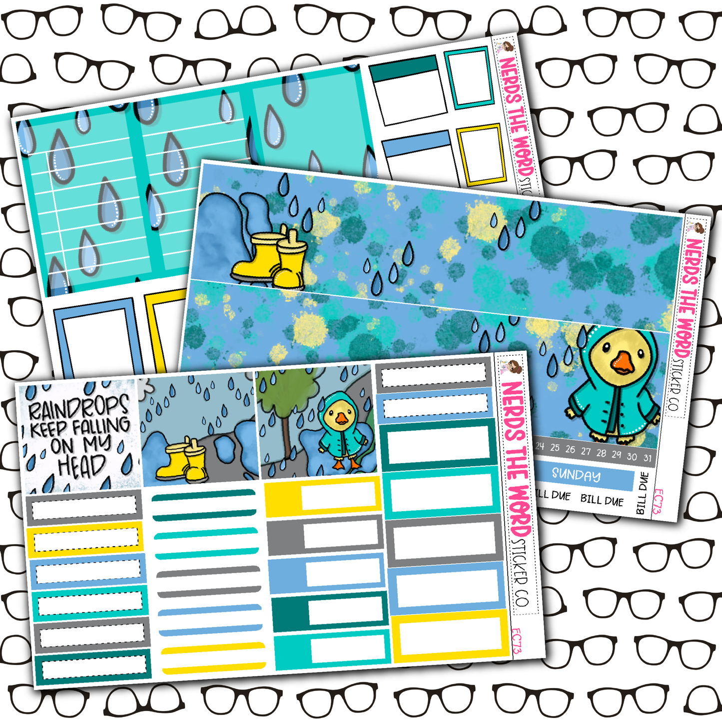 Ducky Doo Monthly, Weekly and or Journaling Sticker Kit