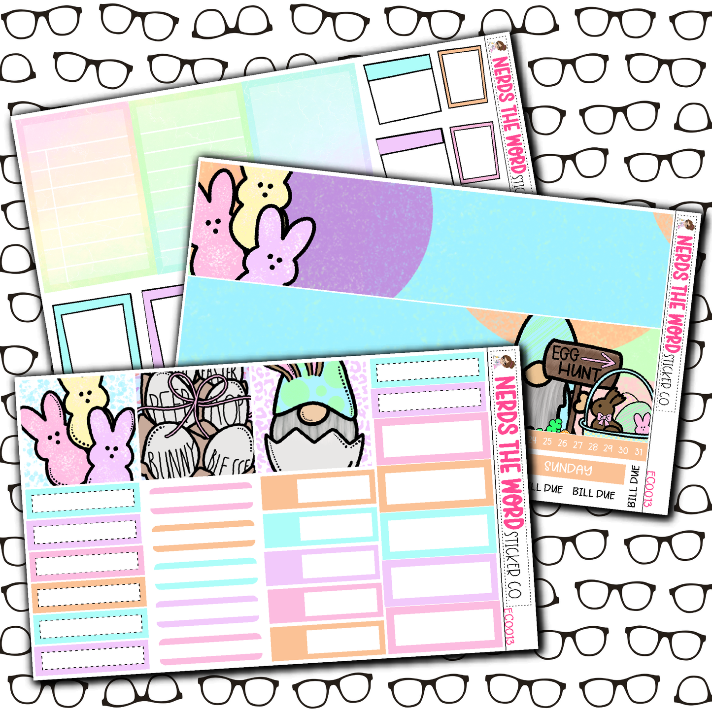 Easter Gnomes Monthly, Weekly and or Journaling Sticker Kit