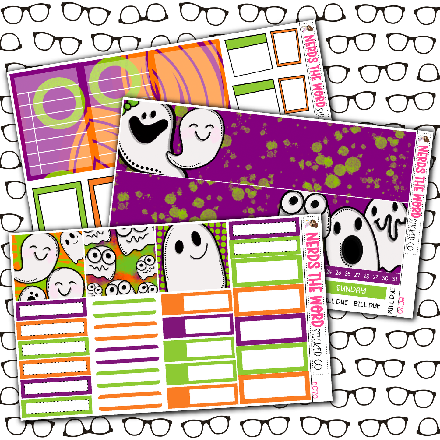 Hey Boo! Monthly, Weekly and or Journaling Sticker Kit