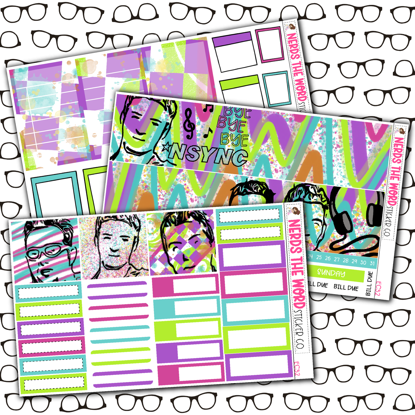 NSYNC Monthly, Weekly and or Journaling Sticker Kit