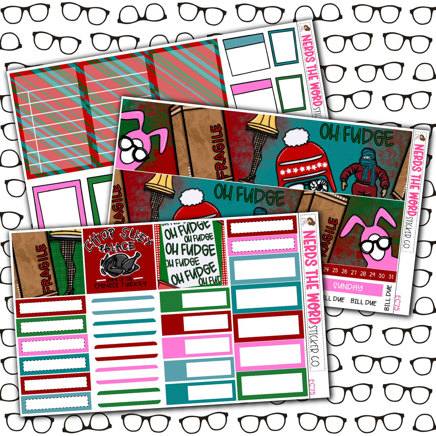 Oh Fudge Monthly, Weekly and or Journaling Sticker Kit