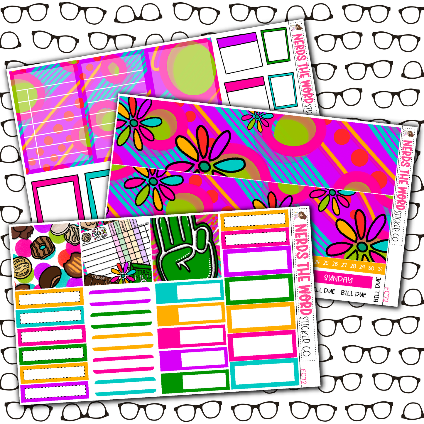 Cookie Time Monthly, Weekly and or Journaling Sticker Kit