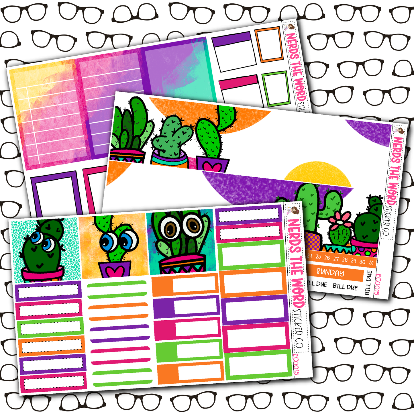 Lookin' Sharp Monthly, Weekly and or Journaling Sticker Kit