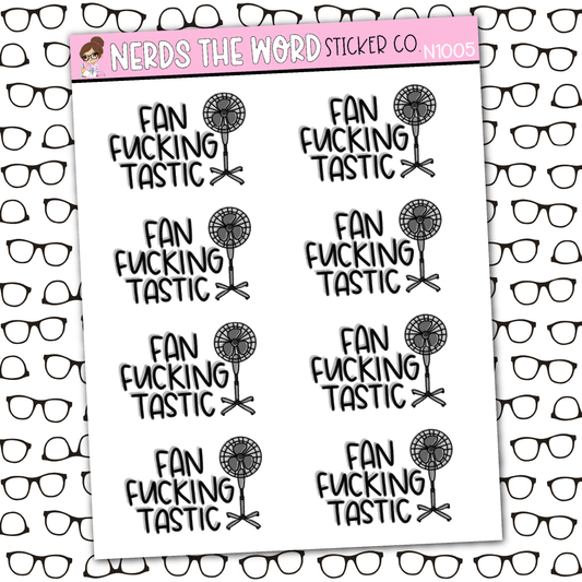 Fan-Fucking-Tastic Sticker Sheet