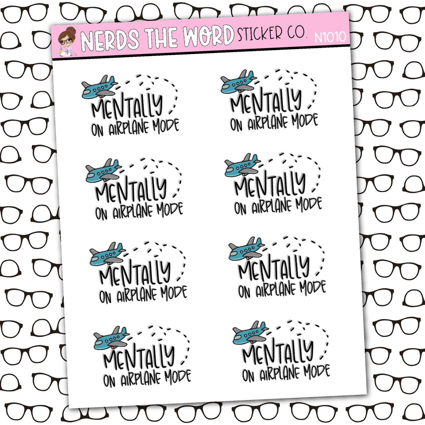 Airplane Mode Sticker Sheet