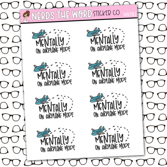 Airplane Mode Sticker Sheet