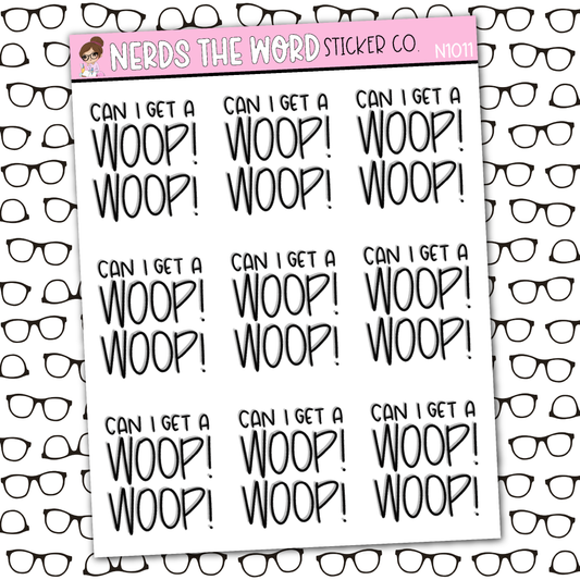 Woop Woop Sticker Sheet