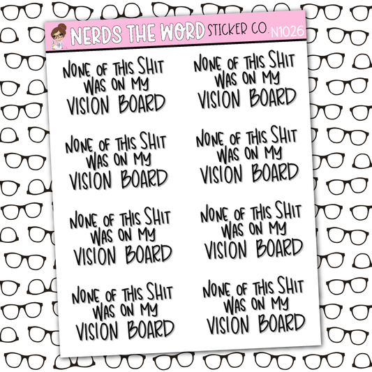 Vision Board Sticker Sheet