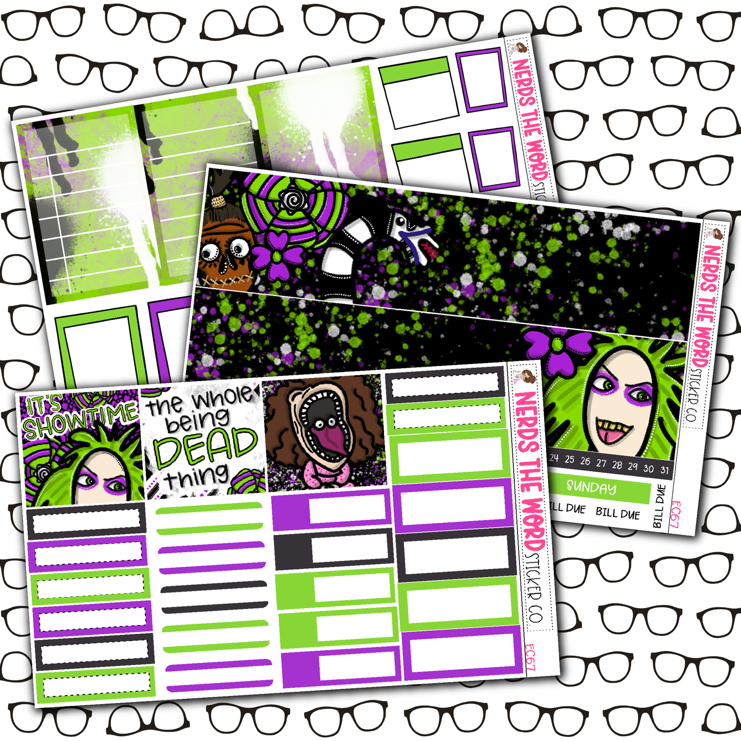 Beetlejuice Monthly, Weekly and or Journaling Sticker Kit