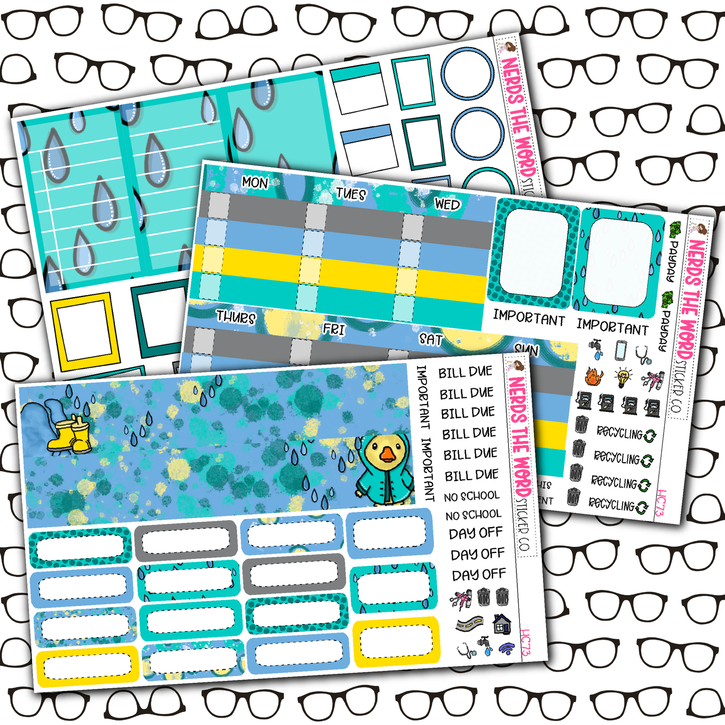 Ducky Doo Monthly, Weekly and or Journaling Sticker Kit