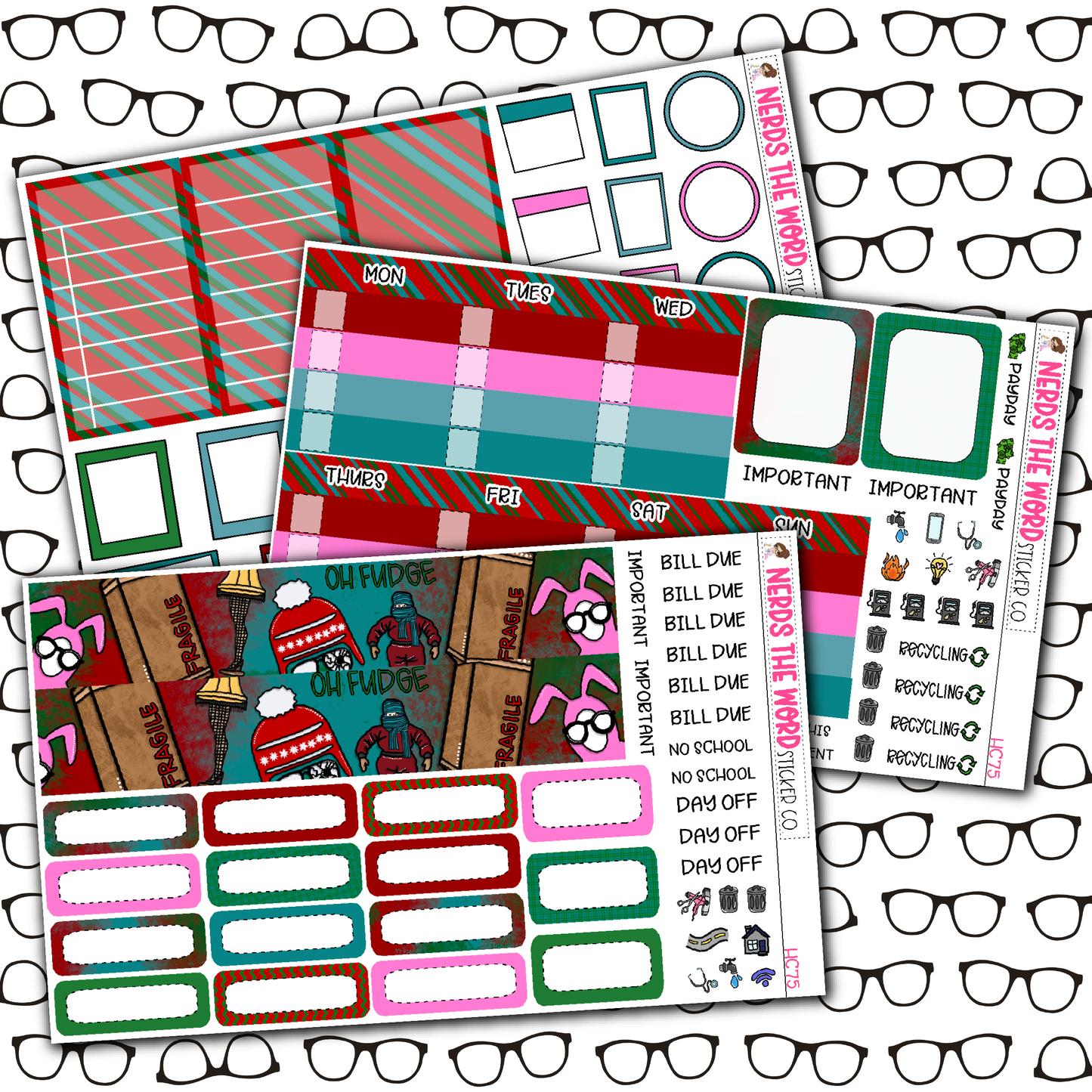Oh Fudge Monthly, Weekly and or Journaling Sticker Kit