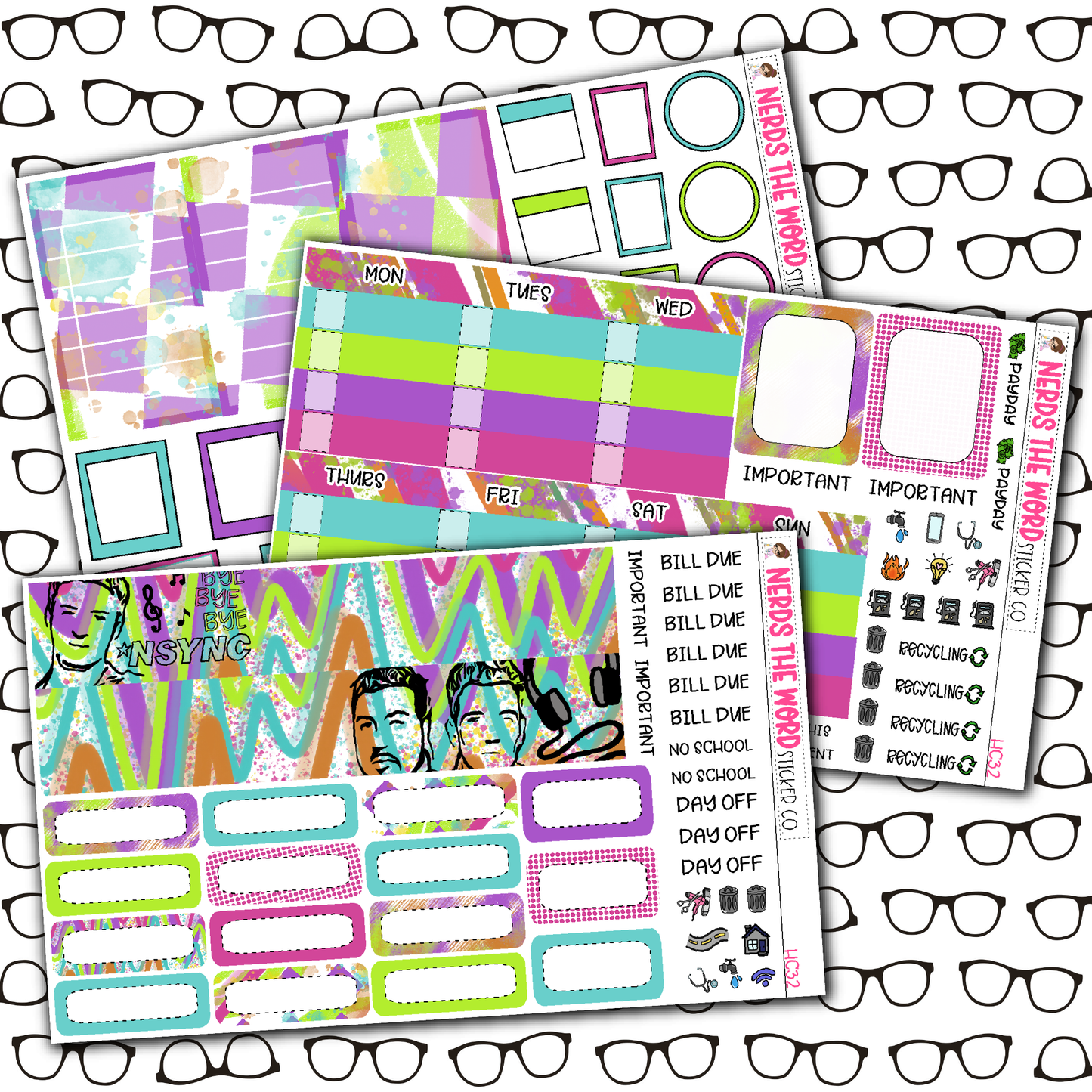 NSYNC Monthly, Weekly and or Journaling Sticker Kit