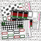 O Christmas Tree Monthly, Weekly and or Journaling Sticker Kit