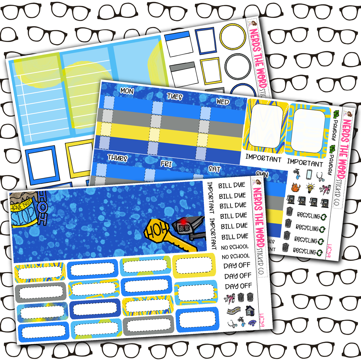 BB House Monthly, Weekly and or Journaling Sticker Kit