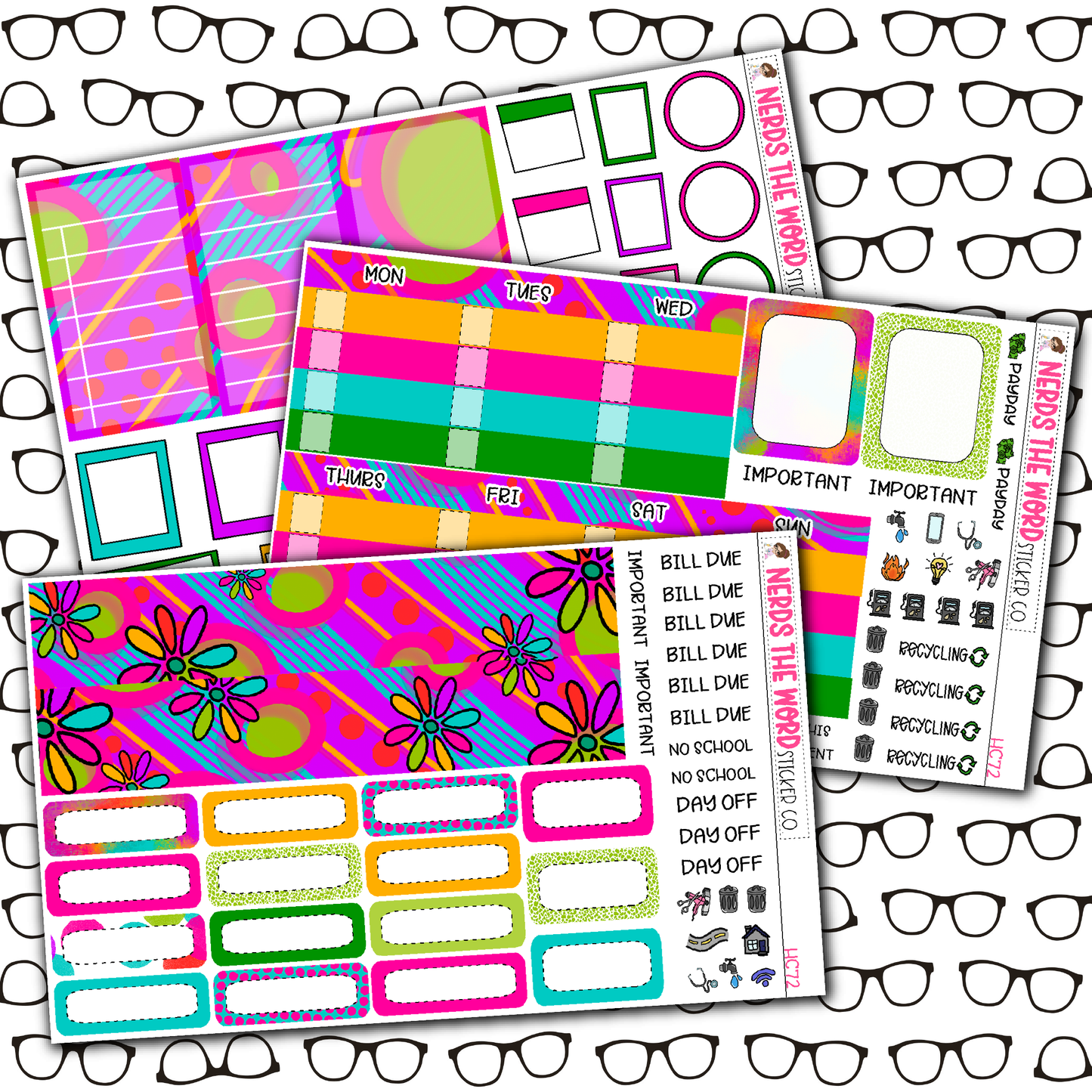 Cookie Time Monthly, Weekly and or Journaling Sticker Kit