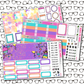 Girly Birthday Monthly, Weekly and or Journaling Sticker Kit