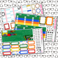 Back To School Monthly, Weekly and or Journaling Sticker Kit