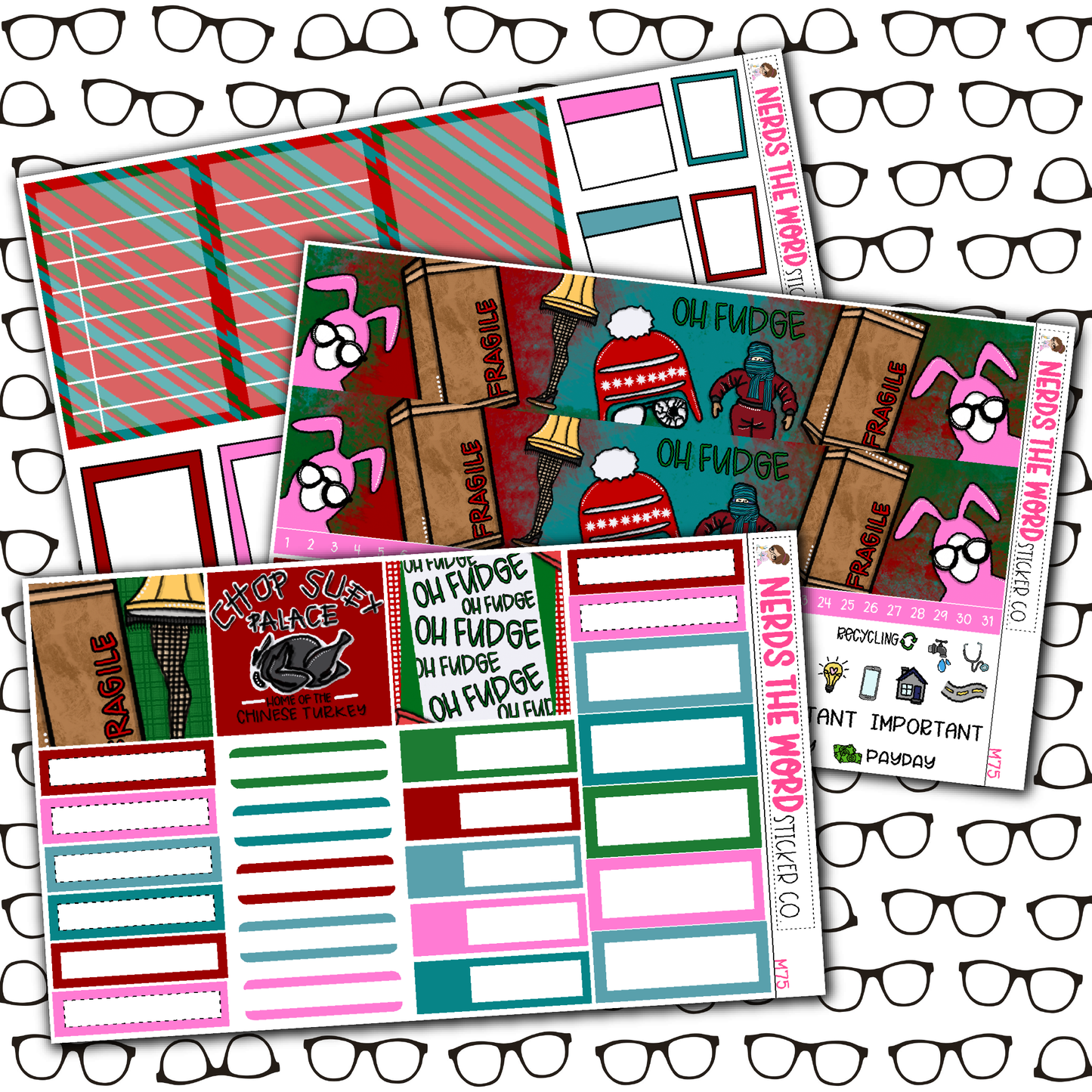 Oh Fudge Monthly, Weekly and or Journaling Sticker Kit