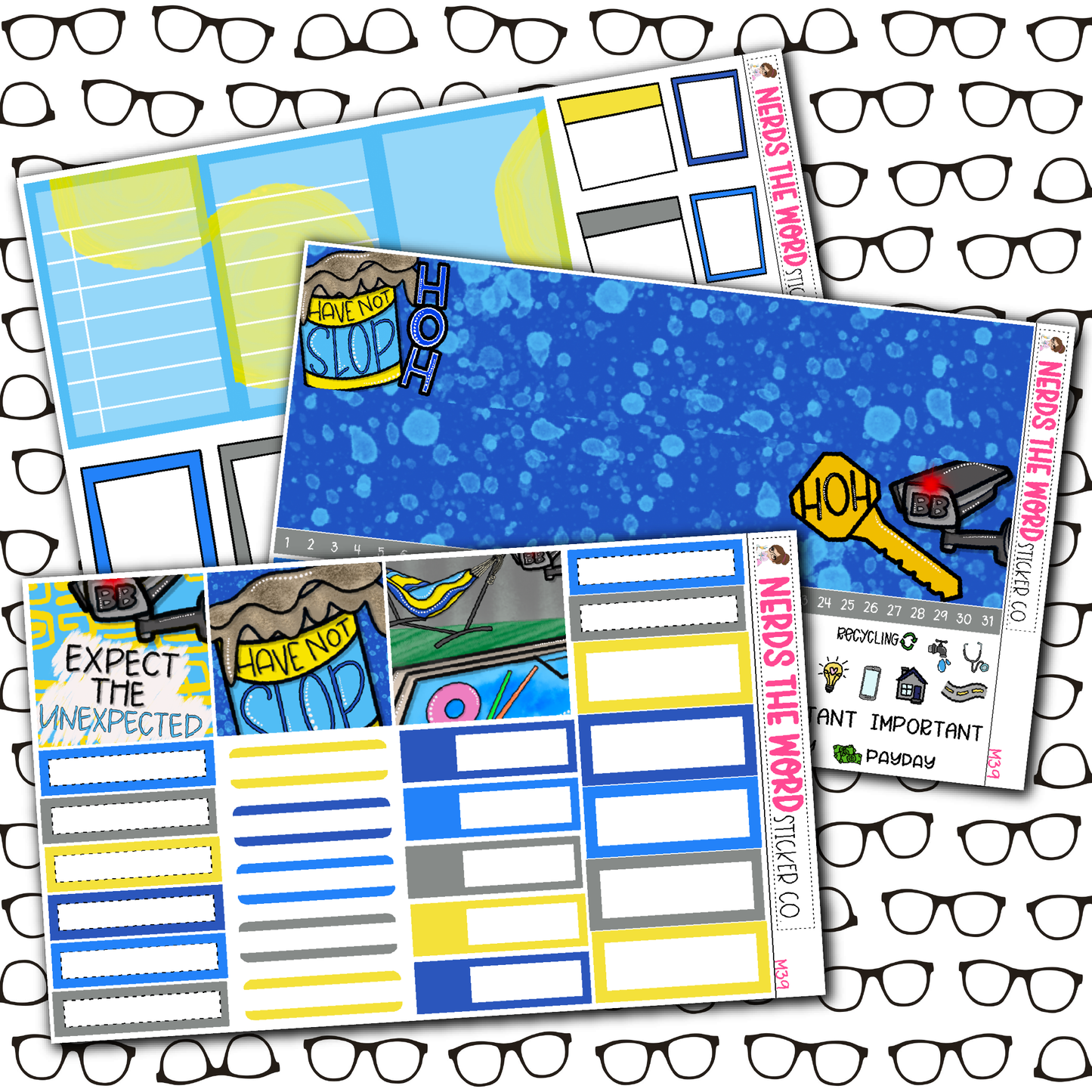 BB House Monthly, Weekly and or Journaling Sticker Kit