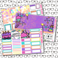 Girly Birthday Monthly, Weekly and or Journaling Sticker Kit