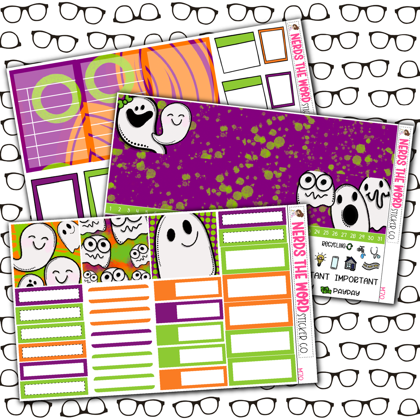 Hey Boo! Monthly, Weekly and or Journaling Sticker Kit