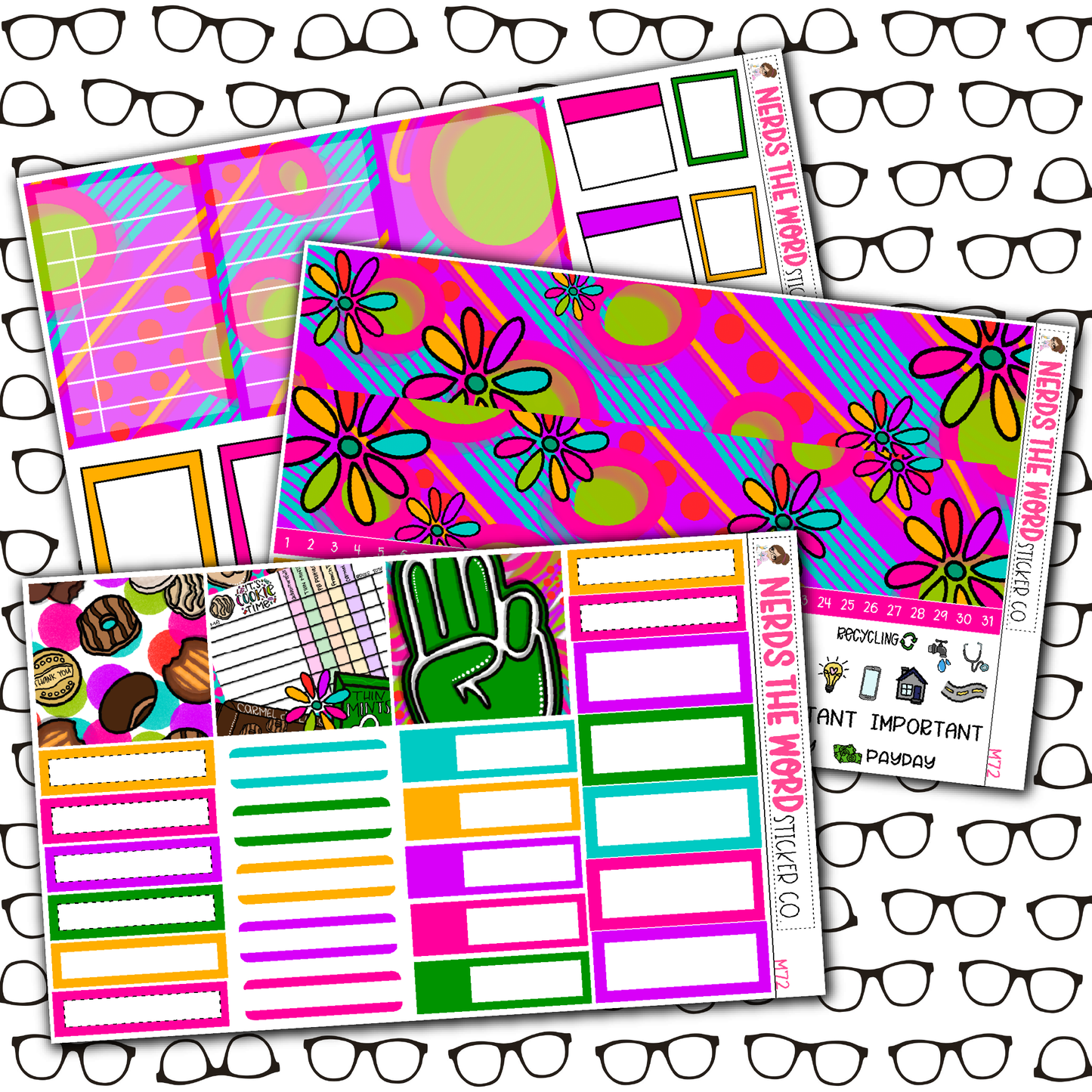 Cookie Time Monthly, Weekly and or Journaling Sticker Kit