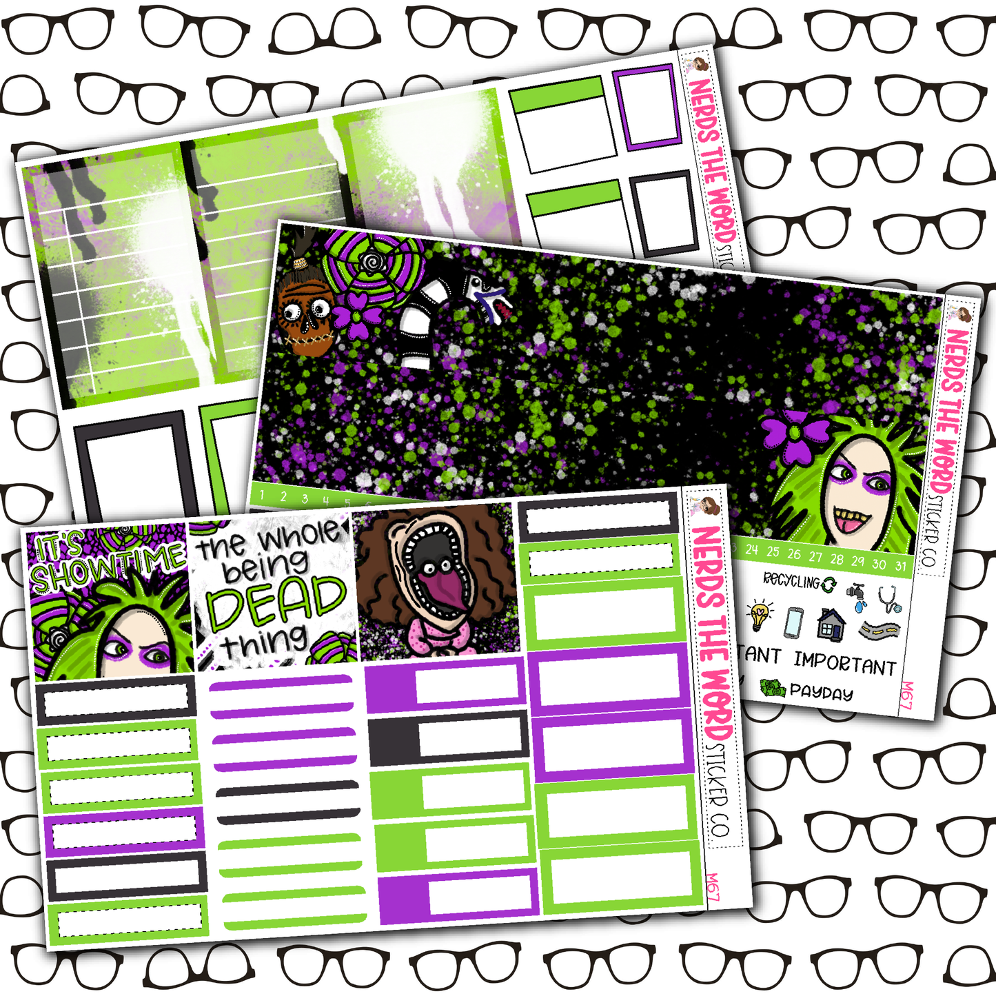 Beetlejuice Monthly, Weekly and or Journaling Sticker Kit
