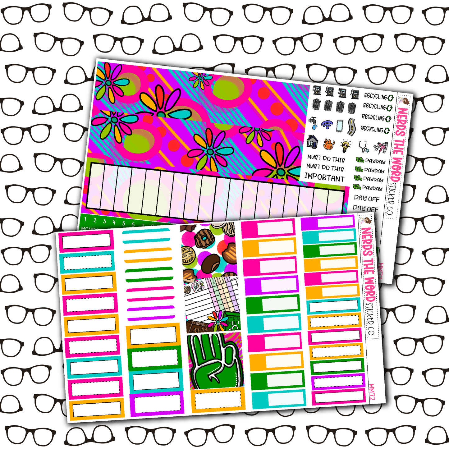 Cookie Time Monthly, Weekly and or Journaling Sticker Kit