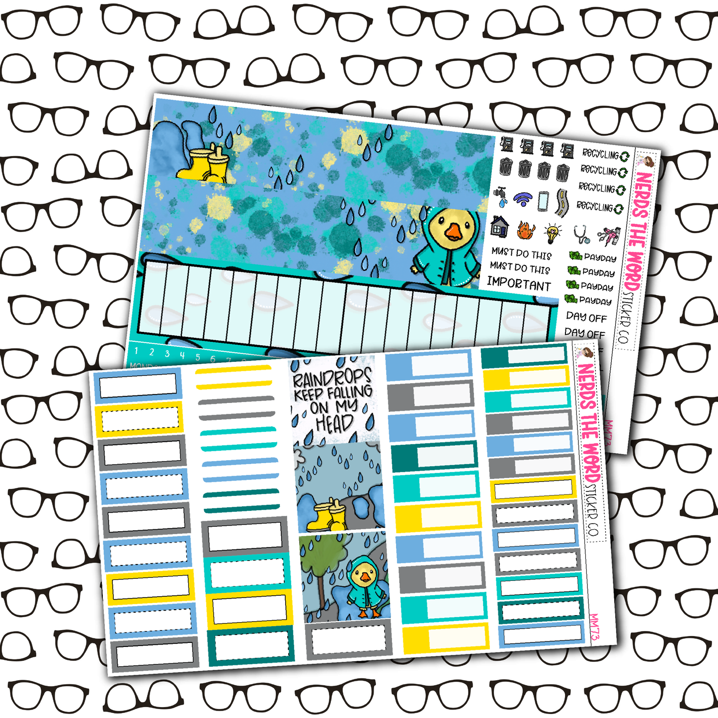 Ducky Doo Monthly, Weekly and or Journaling Sticker Kit
