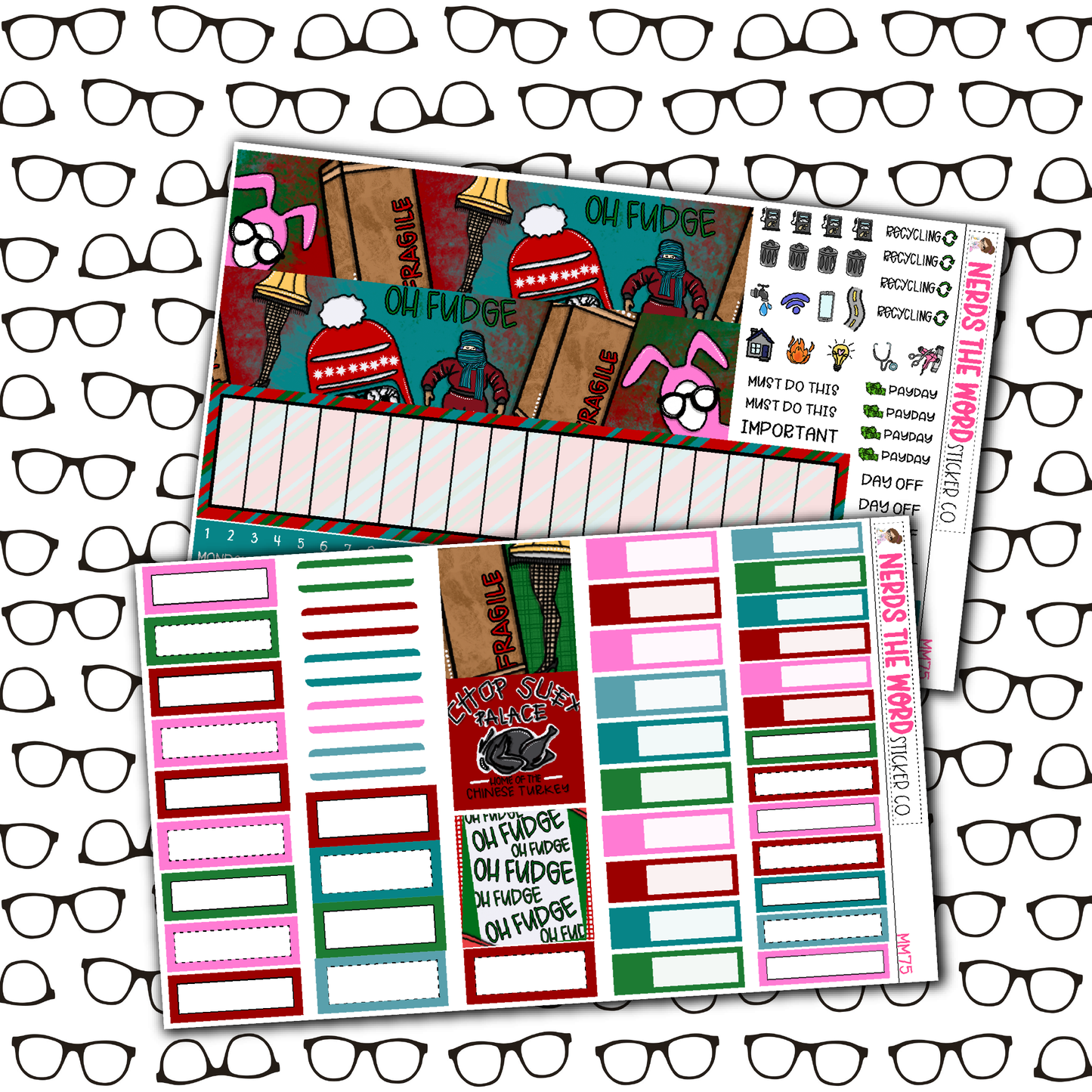 Oh Fudge Monthly, Weekly and or Journaling Sticker Kit