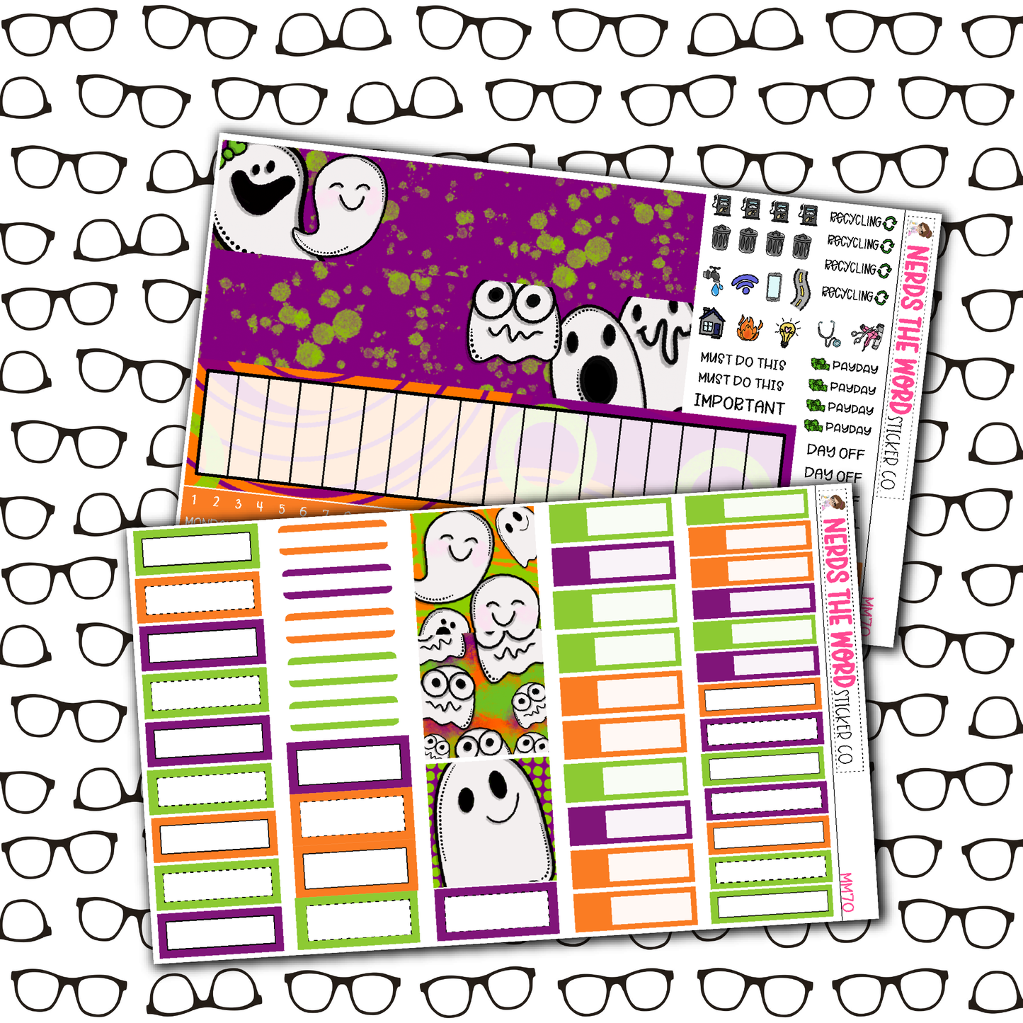 Hey Boo! Monthly, Weekly and or Journaling Sticker Kit