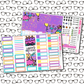 Girly Birthday Monthly, Weekly and or Journaling Sticker Kit
