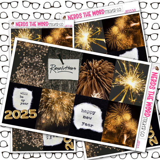 New Year Planner Stickers Just Boxes