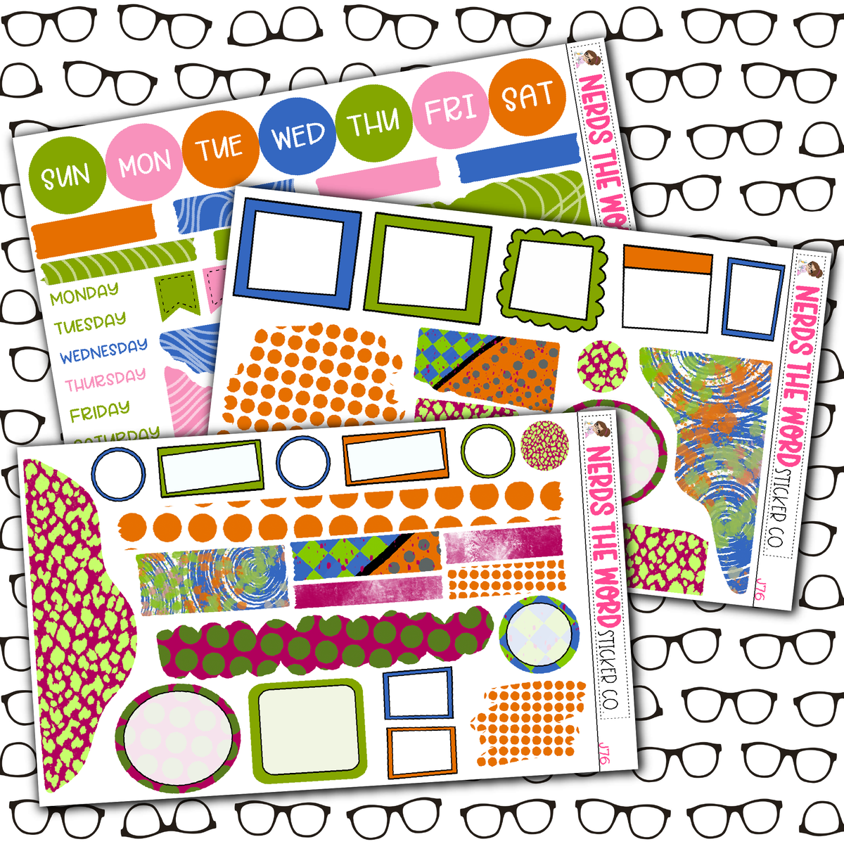 Brains Monthly, Weekly and or Journaling Sticker Kit
